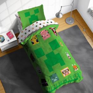 imageSunny Side Up Star Wars Young Jedi Adventures Twin Comforter Set  5 Piece Kids Bedding Includes Comforter Sheets ampamp Pillow Cover  Super Soft Microfiber Bed SetGreen  Minecraft