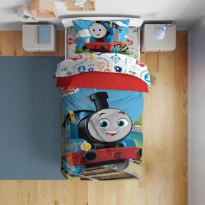 imageSunny Side Up Star Wars Young Jedi Adventures Twin Comforter Set  5 Piece Kids Bedding Includes Comforter Sheets ampamp Pillow Cover  Super Soft Microfiber Bed SetBlue  Thomas the Train