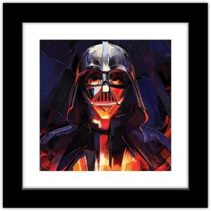 imageTrends International Gallery Pops Star Wars ObiWan Kenobi  Darth Vader Painting Wall Art Black Framed Version 12 x 12Black Framed Version
