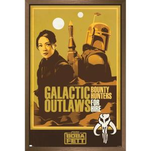 imageTrends International Star Wars The Book of Boba Fett  Galactic Outlaws Wall Poster 22375quot x 34quot Premium Unframed VersionBronze Framed Version