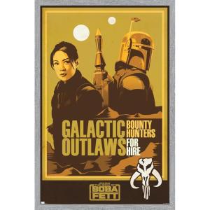 imageTrends International Star Wars The Book of Boba Fett  Galactic Outlaws Wall Poster 22375quot x 34quot Premium Unframed VersionGray Framed Version