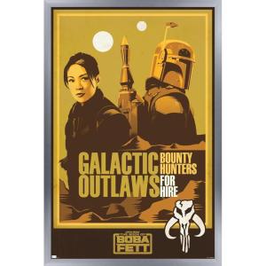 imageTrends International Star Wars The Book of Boba Fett  Galactic Outlaws Wall Poster 22375quot x 34quot Premium Unframed VersionSilver Framed Version