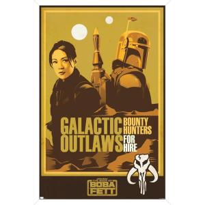 imageTrends International Star Wars The Book of Boba Fett  Galactic Outlaws Wall Poster 22375quot x 34quot Premium Unframed VersionWhite Framed Version
