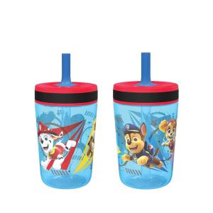imageZak Designs Star Wars The Mandalorian Kelso Toddler Cups For Travel or At Home 15oz 2Pack Durable Plastic Sippy Cups With LeakProof Design is Perfect For Kids Baby Yoda GroguPaw Patrol  Chase  Marshall