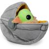 imageBuckleDown Dog Toy Mandalorian Plush Squeaker Star Wars The Child Carriage Pose Baby yoda 8quot x 8quot DTPTSWBIJ for All Breed Sizes8 x 8