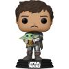 imagePOP Funko Star Wars The Mandalorian  Mandalorian Din Djarrin Holding The Child Grogu Multicolor 54525Funko