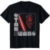 imageStar Wars Darth Maul Distressed Square Portrait TShirtBlack