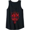 imageStar Wars Darth Maul Face Paint Drip Tank TopBlack