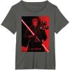 imageStar Wars Darth Maul I Am Fear TShirtAsphalt Grey