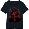imageStar Wars Darth Maul Large Face Portrait TShirtBlack