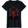 imageStar Wars Darth Maul Large Face Portrait TShirtBlack