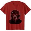 imageStar Wars Darth Maul Large Face Portrait TShirtCranberry Red