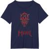 imageStar Wars Darth Maul Sith Lord TShirt TShirtNavy Blue