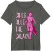 imageStar Wars Episode 7 Rey Girls Rule The Galaxy TShirt C1 TShirtAsphalt Grey