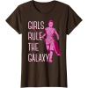 imageStar Wars Episode 7 Rey Girls Rule The Galaxy TShirt C1 TShirtBrown