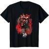 imageStar Wars Episode I 25th Anniversary Darth Maul Sith Rage TShirtBlack