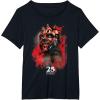 imageStar Wars Episode I 25th Anniversary Darth Maul Sith Rage TShirtBlack