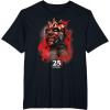 imageStar Wars Episode I 25th Anniversary Darth Maul Sith Rage TShirtBlack