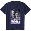 imageStar Wars General Organa Rey Episode 7 Sticker TShirt TShirtNavy Blue