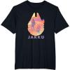 imageStar Wars Jakku Millennium Falcon Rey ampamp BB8 Fill TShirtBlack