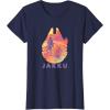 imageStar Wars Jakku Millennium Falcon Rey ampamp BB8 Fill TShirtNavy Blue