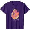 imageStar Wars Jakku Millennium Falcon Rey ampamp BB8 Fill TShirtPurple