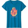 imageStar Wars Jakku Millennium Falcon Rey ampamp BB8 Fill TShirtSapphire Blue