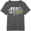 imageStar Wars Last Jedi Rey Classic Jedi Temple Logo TShirt TShirtAsphalt Grey