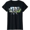 imageStar Wars Last Jedi Rey Classic Jedi Temple Logo TShirt TShirtBlack