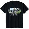 imageStar Wars Last Jedi Rey Classic Jedi Temple Logo TShirt TShirtBlack