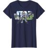 imageStar Wars Last Jedi Rey Classic Jedi Temple Logo TShirt TShirtNavy Blue