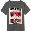 imageStar Wars Last Jedi Rey Join Resistance Propaganda TShirt TShirtAsphalt Grey