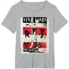 imageStar Wars Last Jedi Rey Join Resistance Propaganda TShirt TShirtHeather Grey
