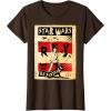 imageStar Wars Last Jedi Rey Vintage Propaganda Graphic TShirt TShirtBrown