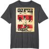 imageStar Wars Last Jedi Rey Vintage Propaganda Graphic TShirt TShirtDark Heather Grey