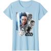imageStar Wars Last Jedi Rey ampamp the Team Are Ready Graphic TShirt TShirtBaby Blue