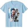 imageStar Wars Last Jedi Rey ampamp the Team Are Ready Graphic TShirt TShirtBaby Blue