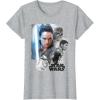 imageStar Wars Last Jedi Rey ampamp the Team Are Ready Graphic TShirt TShirtHeather Grey