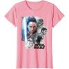 imageStar Wars Last Jedi Rey ampamp the Team Are Ready Graphic TShirt TShirtPink