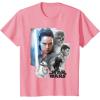 imageStar Wars Last Jedi Rey ampamp the Team Are Ready Graphic TShirt TShirtPink