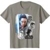 imageStar Wars Last Jedi Rey ampamp the Team Are Ready Graphic TShirt TShirtSlate Grey