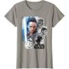 imageStar Wars Last Jedi Rey ampamp the Team Are Ready Graphic TShirt TShirtSlate Grey