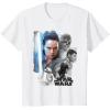 imageStar Wars Last Jedi Rey ampamp the Team Are Ready Graphic TShirt TShirtWhite