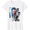 imageStar Wars Last Jedi Rey ampamp the Team Are Ready Graphic TShirt TShirtWhite