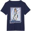 imageStar Wars Luke Skywalker 70s Retro TShirt TShirtNavy Blue