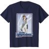 imageStar Wars Luke Skywalker 70s Retro TShirt TShirtNavy Blue