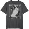 imageStar Wars Princess Leia Dont Call Me Princess Portrait TShirtDark Heather Grey