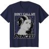 imageStar Wars Princess Leia Dont Call Me Princess Portrait TShirtNavy Blue