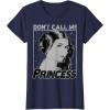 imageStar Wars Princess Leia Dont Call Me Princess Portrait TShirtNavy Blue