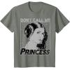 imageStar Wars Princess Leia Dont Call Me Princess Portrait TShirtOlive Heather